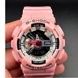 Casio G-Shock GMAS-110MP-4A2 Women’s Pink Analog Digital Watch NIBWT
